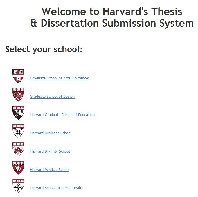 harvard thesis archive